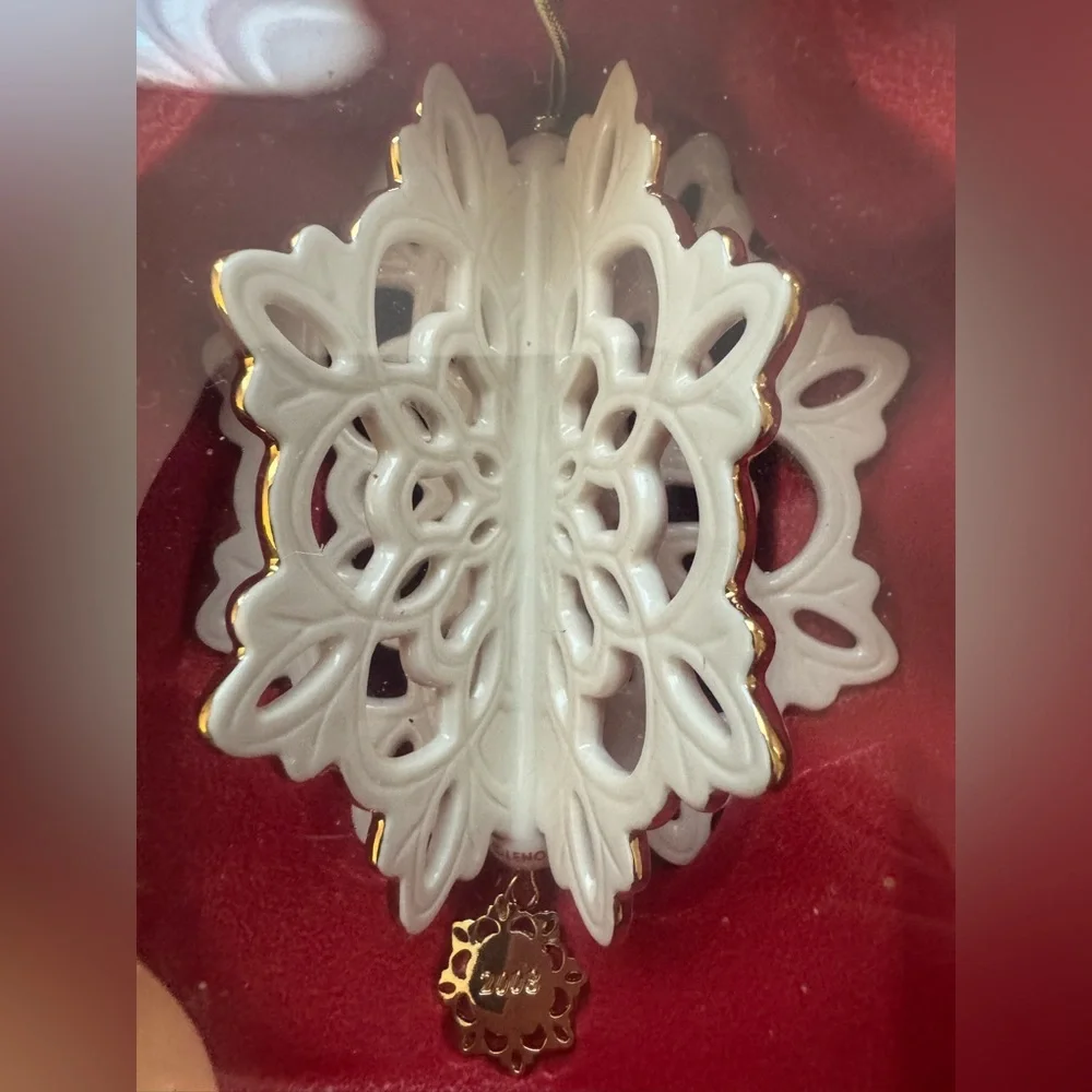 LENOX 2008 FROSTED FANTASY 3D SNOWFLAKE Ornament NEW in BOX Christmas Holiday